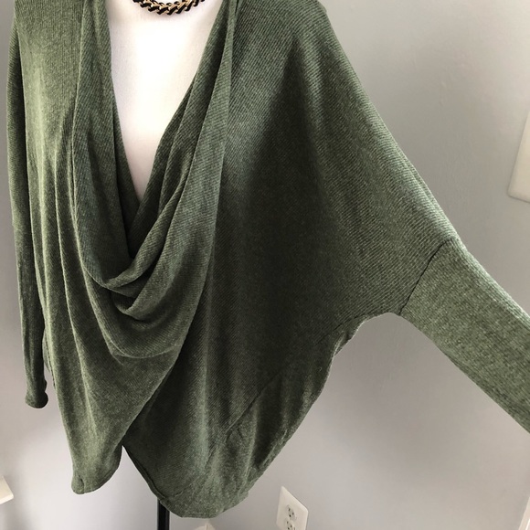 MaiTai Green Heathered Sweater Large Oversize - Picture 5 of 6